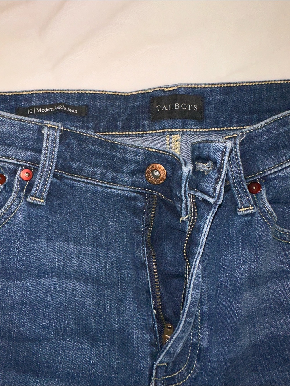Talbot’s modern ankle jean size 10